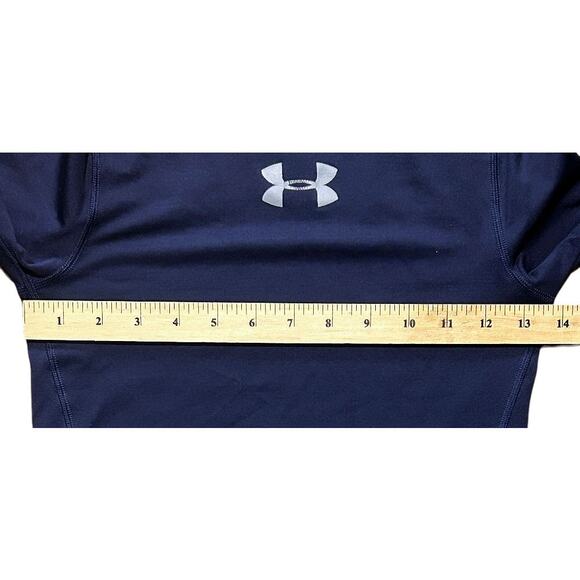 Under Armour ColdGear Fitted Long Sleeve Blue Athletic Shirt Boy's XS - Picture 3 of 6